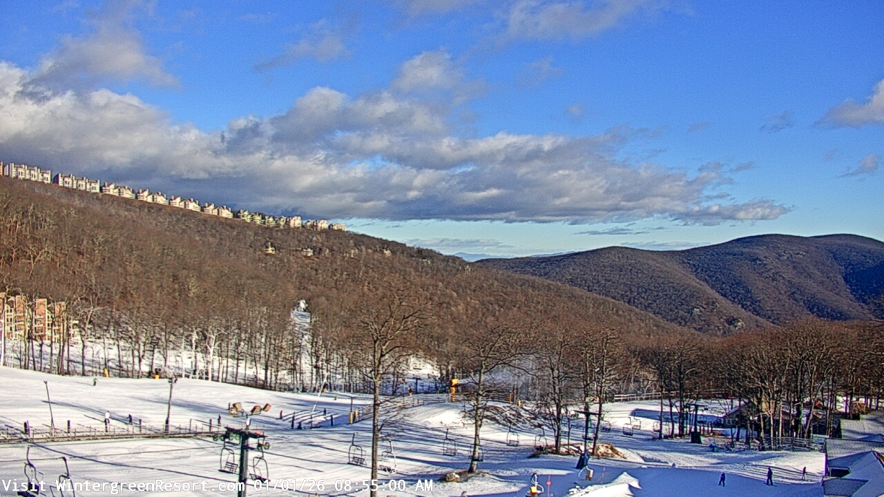 Thumbnail for current weather camera view from Wintergreen Mtn. at 3600 ft. elev. in Roseland, Virginia