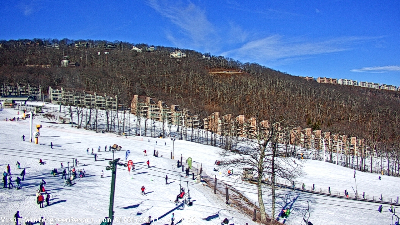 Thumbnail for current weather camera view from Wintergreen Mtn. at 3600 ft. elev. in Roseland, Virginia