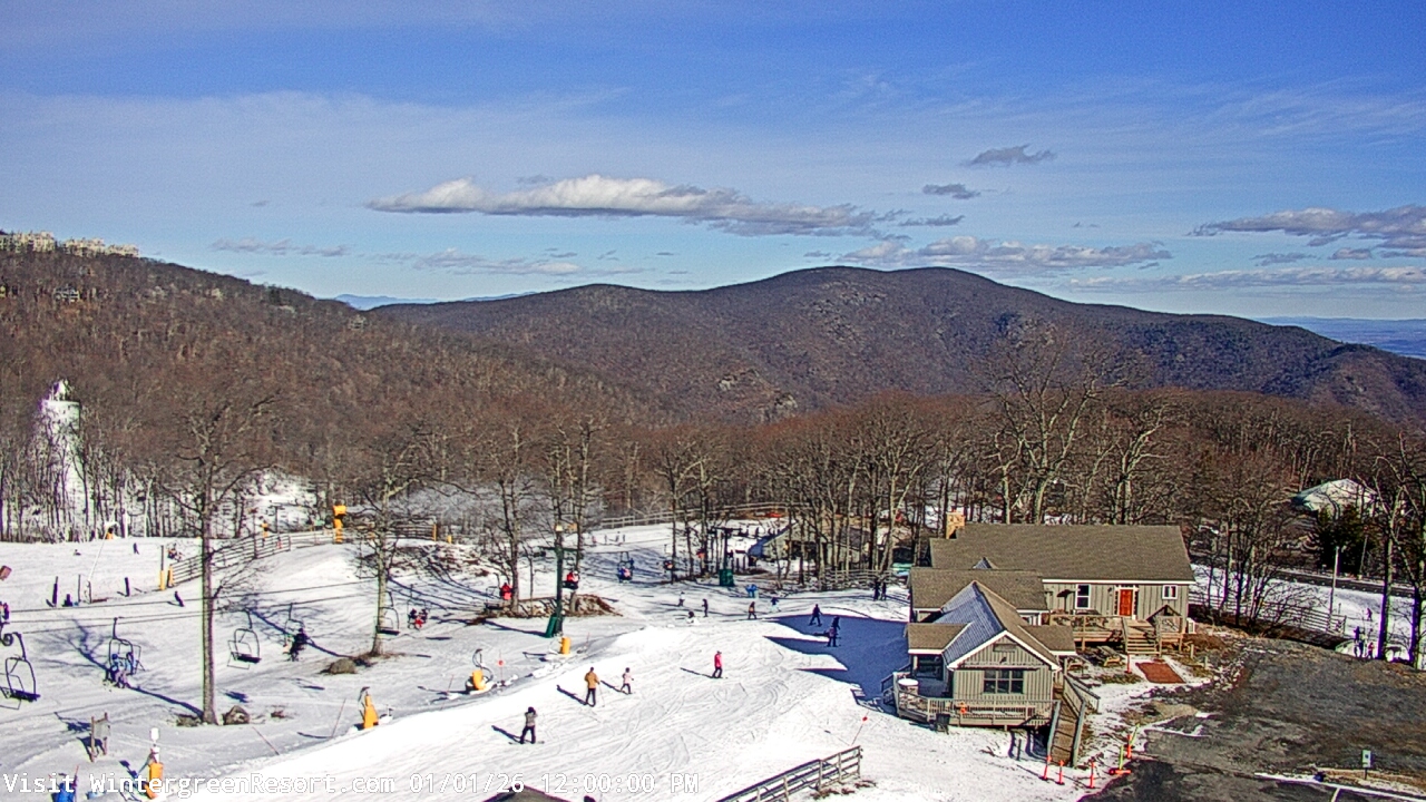 Thumbnail for current weather camera view from Wintergreen Mtn. at 3600 ft. elev. in Roseland, Virginia