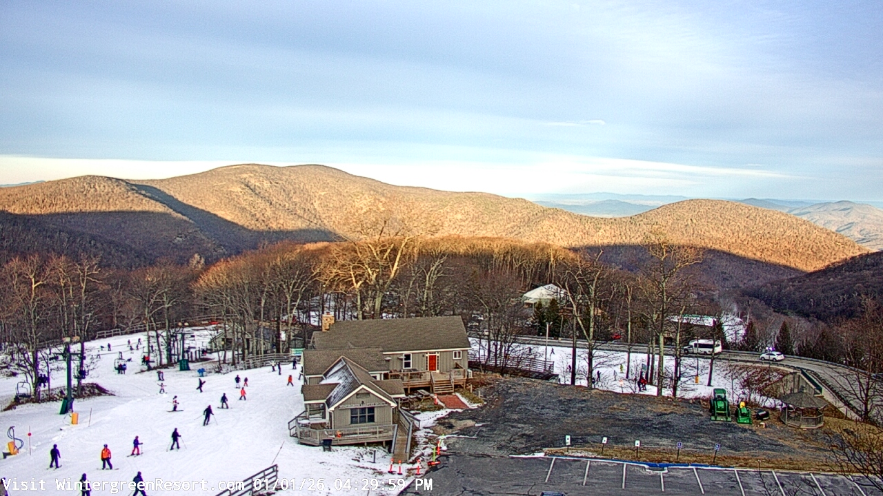 Thumbnail for current weather camera view from Wintergreen Mtn. at 3600 ft. elev. in Roseland, Virginia