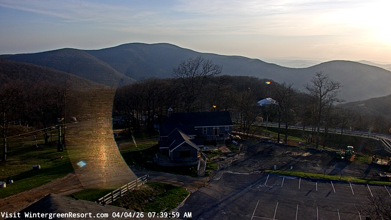 Thumbnail for current weather camera view from Wintergreen Mtn. at 3600 ft. elev. in Roseland, Virginia