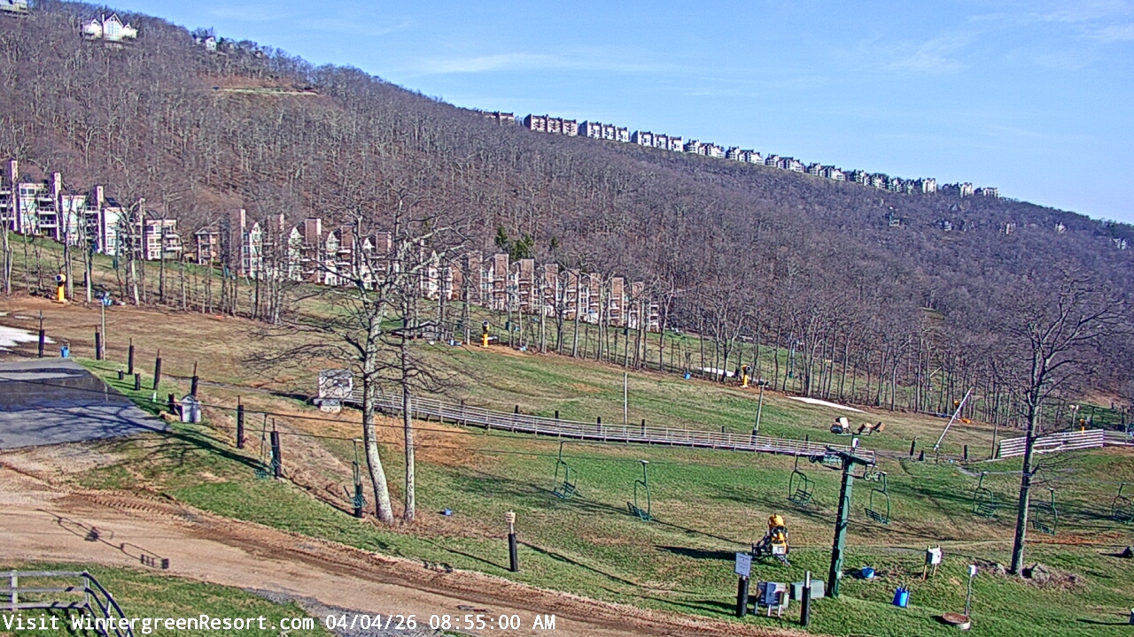 Thumbnail for current weather camera view from Wintergreen Mtn. at 3600 ft. elev. in Roseland, Virginia