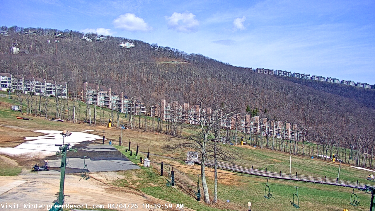 Thumbnail for current weather camera view from Wintergreen Mtn. at 3600 ft. elev. in Roseland, Virginia
