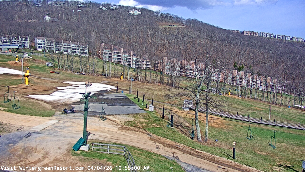 Thumbnail for current weather camera view from Wintergreen Mtn. at 3600 ft. elev. in Roseland, Virginia