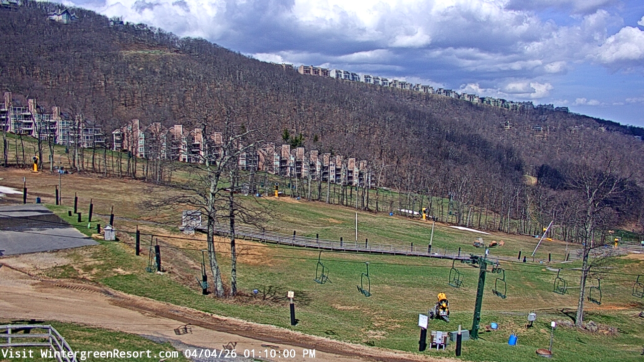 Thumbnail for current weather camera view from Wintergreen Mtn. at 3600 ft. elev. in Roseland, Virginia