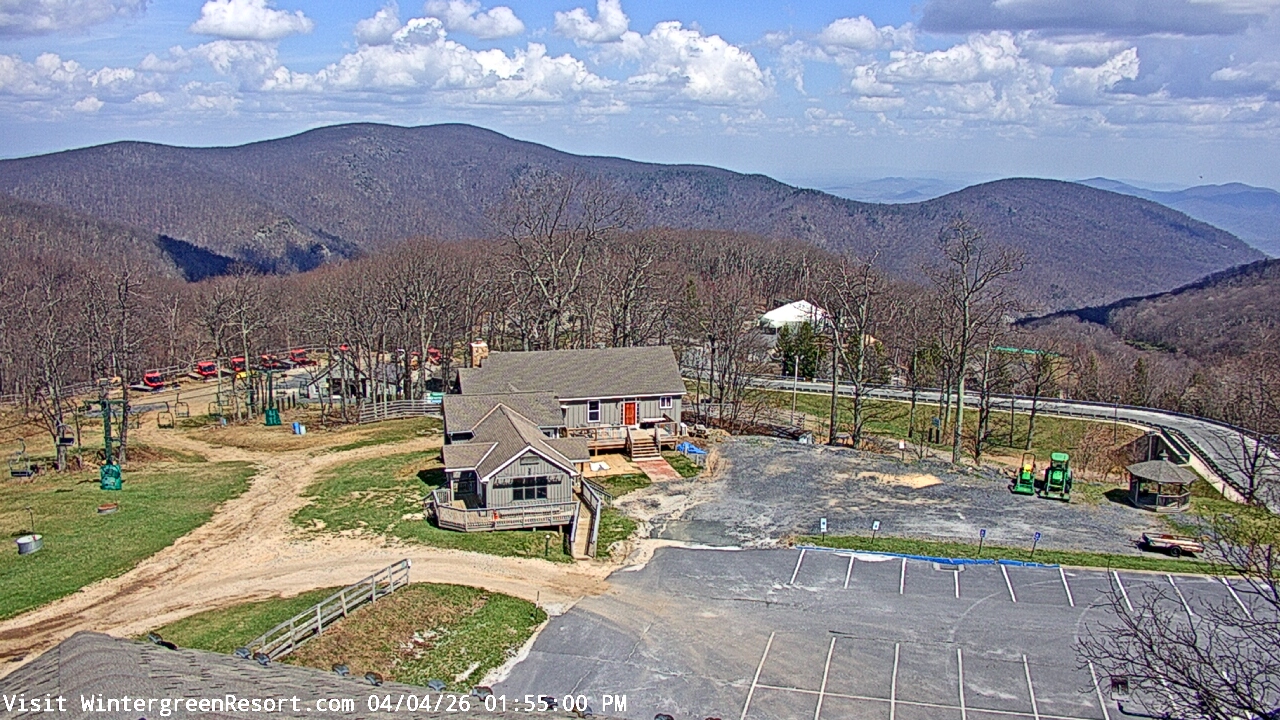 Thumbnail for current weather camera view from Wintergreen Mtn. at 3600 ft. elev. in Roseland, Virginia