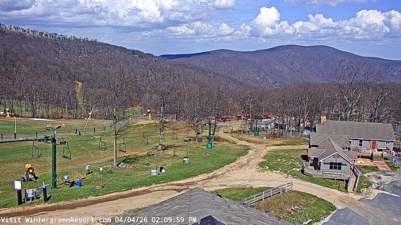 Thumbnail for current weather camera view from Wintergreen Mtn. at 3600 ft. elev. in Roseland, Virginia