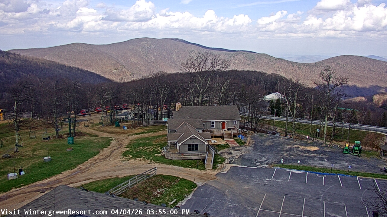 Thumbnail for current weather camera view from Wintergreen Mtn. at 3600 ft. elev. in Roseland, Virginia