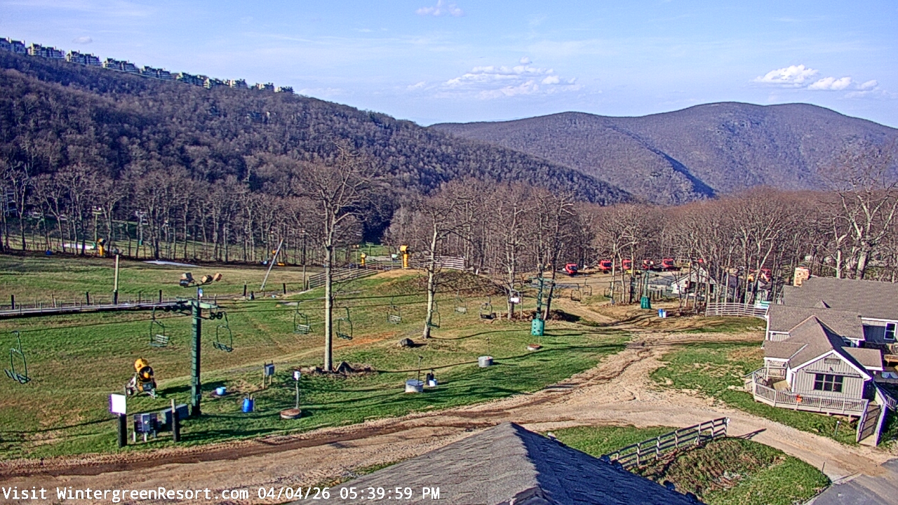 Thumbnail for current weather camera view from Wintergreen Mtn. at 3600 ft. elev. in Roseland, Virginia