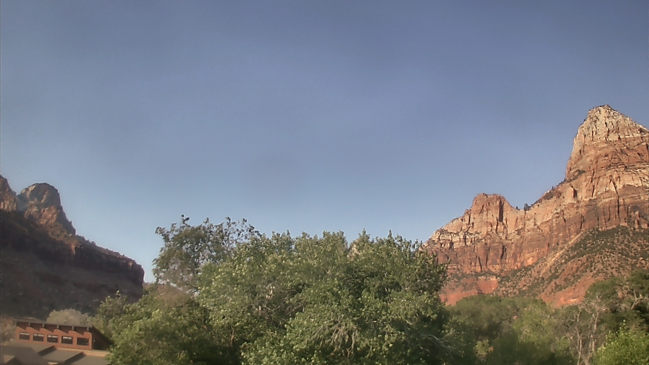Thumbnail for current weather camera view from Zion Canyon Village in Springdale, Utah