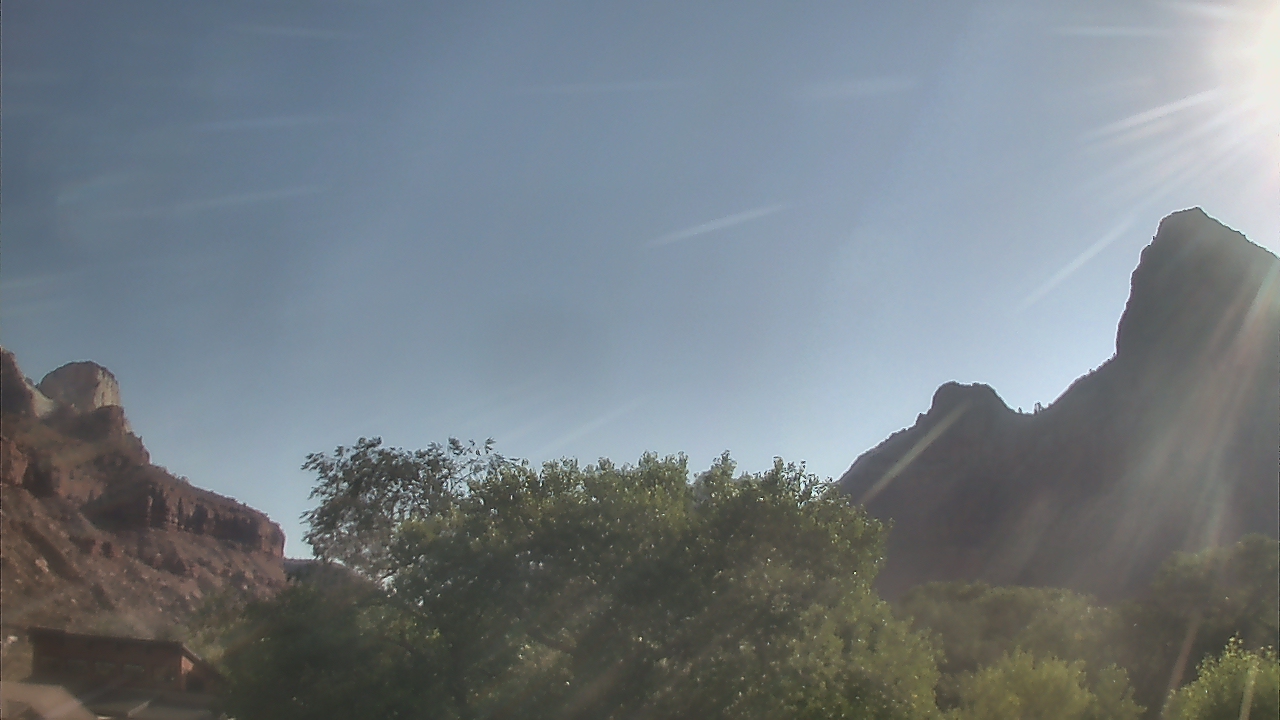 Thumbnail for current weather camera view from Zion Canyon Village in Springdale, Utah