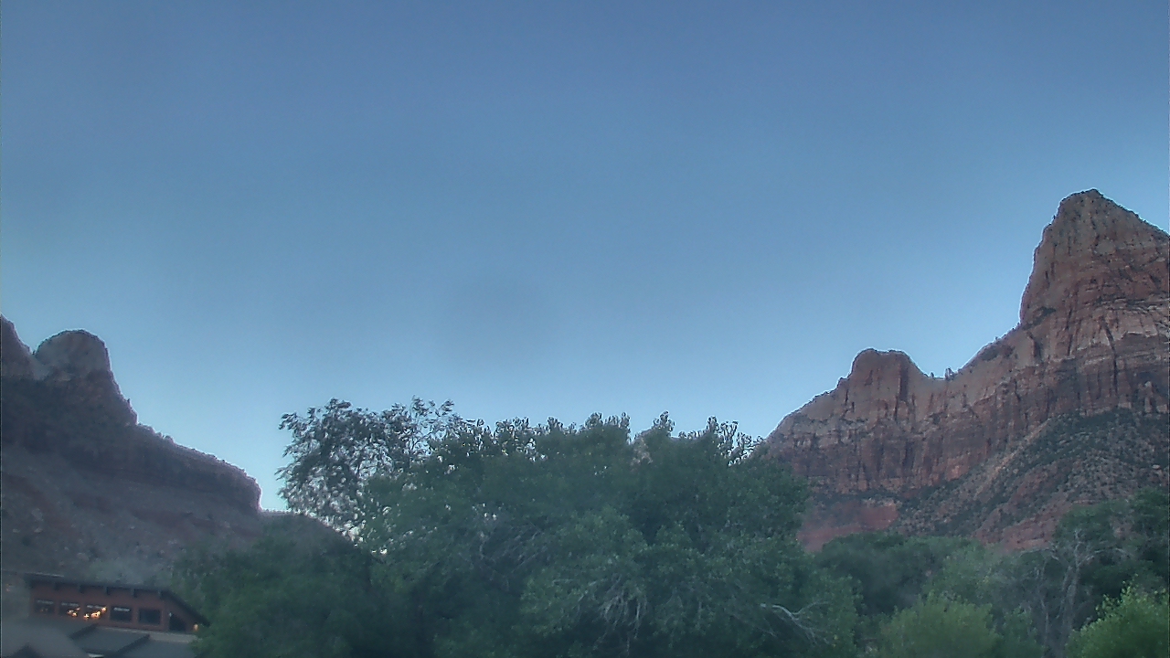Thumbnail for current weather camera view from Zion Canyon Village in Springdale, Utah