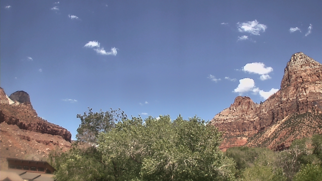 Thumbnail for current weather camera view from Zion Canyon Village in Springdale, Utah