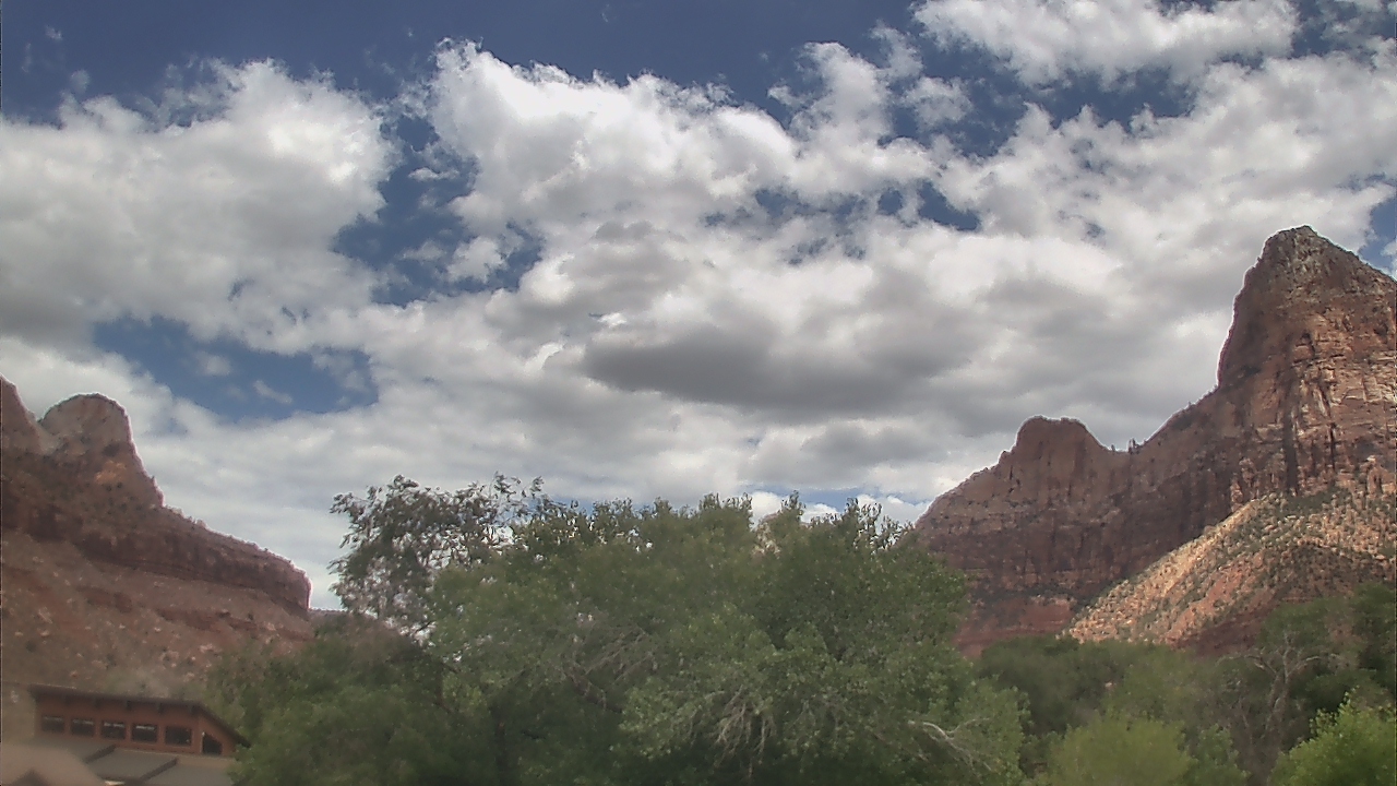 Thumbnail for current weather camera view from Zion Canyon Village in Springdale, Utah