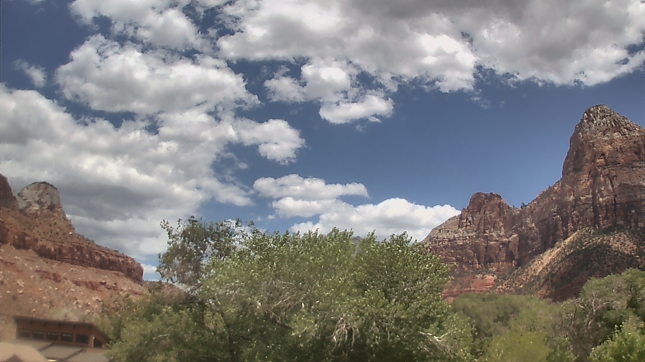 Thumbnail for current weather camera view from Zion Canyon Village in Springdale, Utah