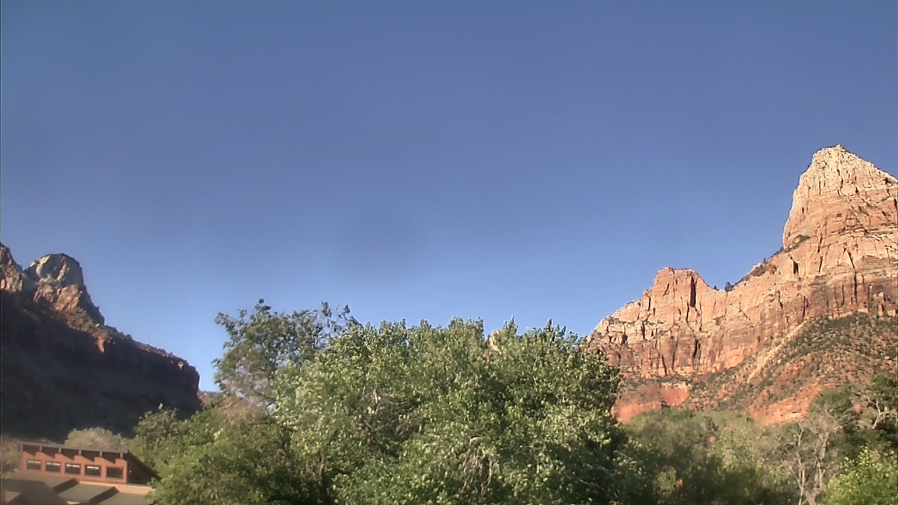 Thumbnail for current weather camera view from Zion Canyon Village in Springdale, Utah