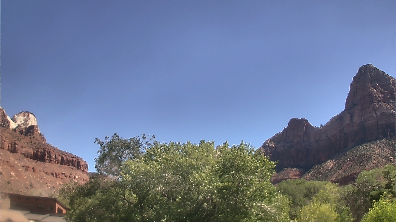 Thumbnail for current weather camera view from Zion Canyon Village in Springdale, Utah