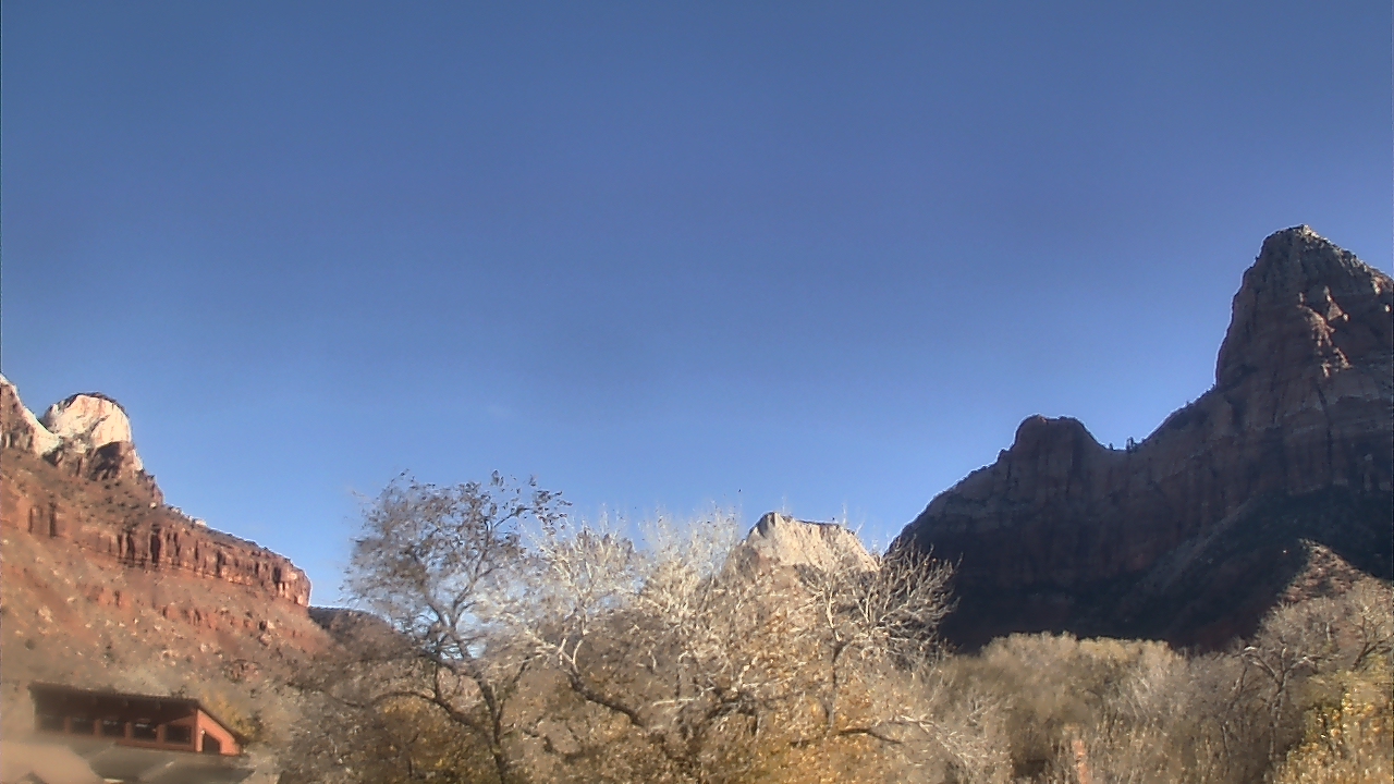 Thumbnail for current weather camera view from Zion Canyon Village in Springdale, Utah