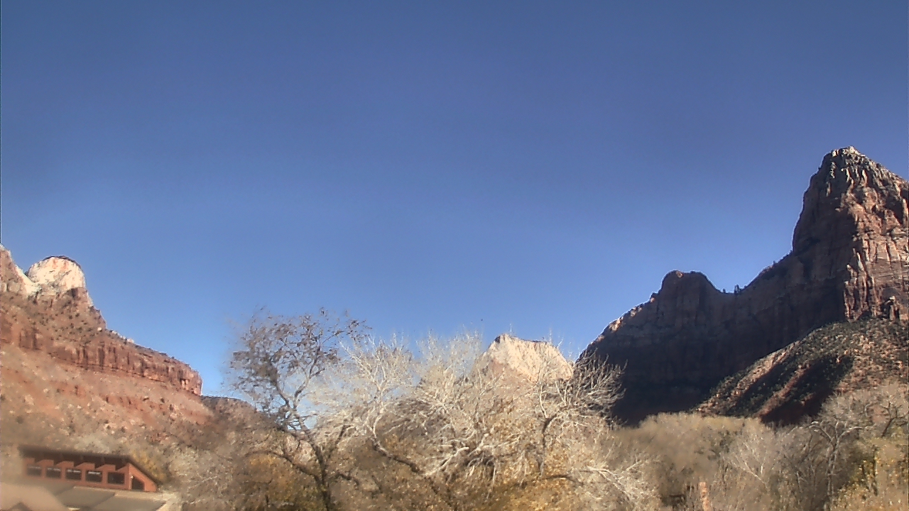 Thumbnail for current weather camera view from Zion Canyon Village in Springdale, Utah