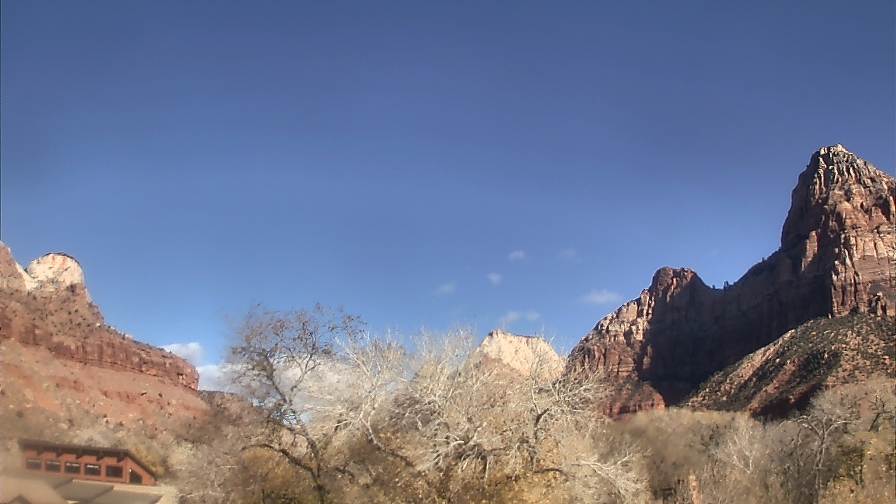 Thumbnail for current weather camera view from Zion Canyon Village in Springdale, Utah