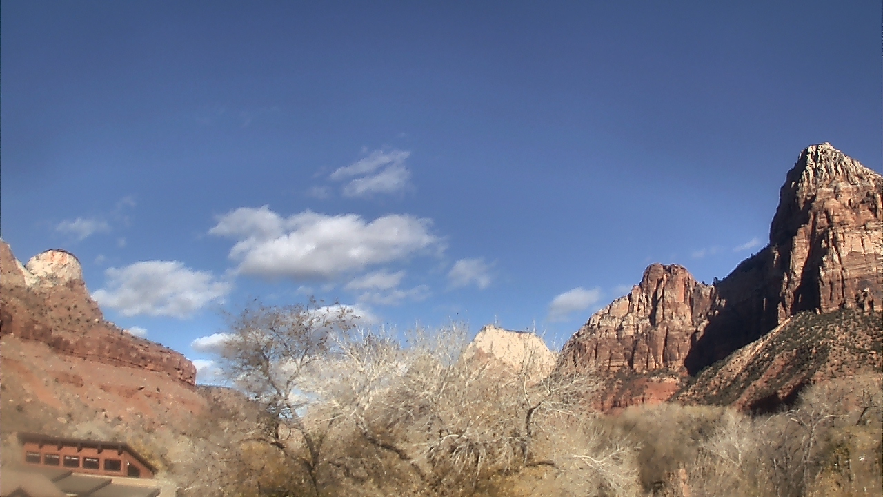 Thumbnail for current weather camera view from Zion Canyon Village in Springdale, Utah