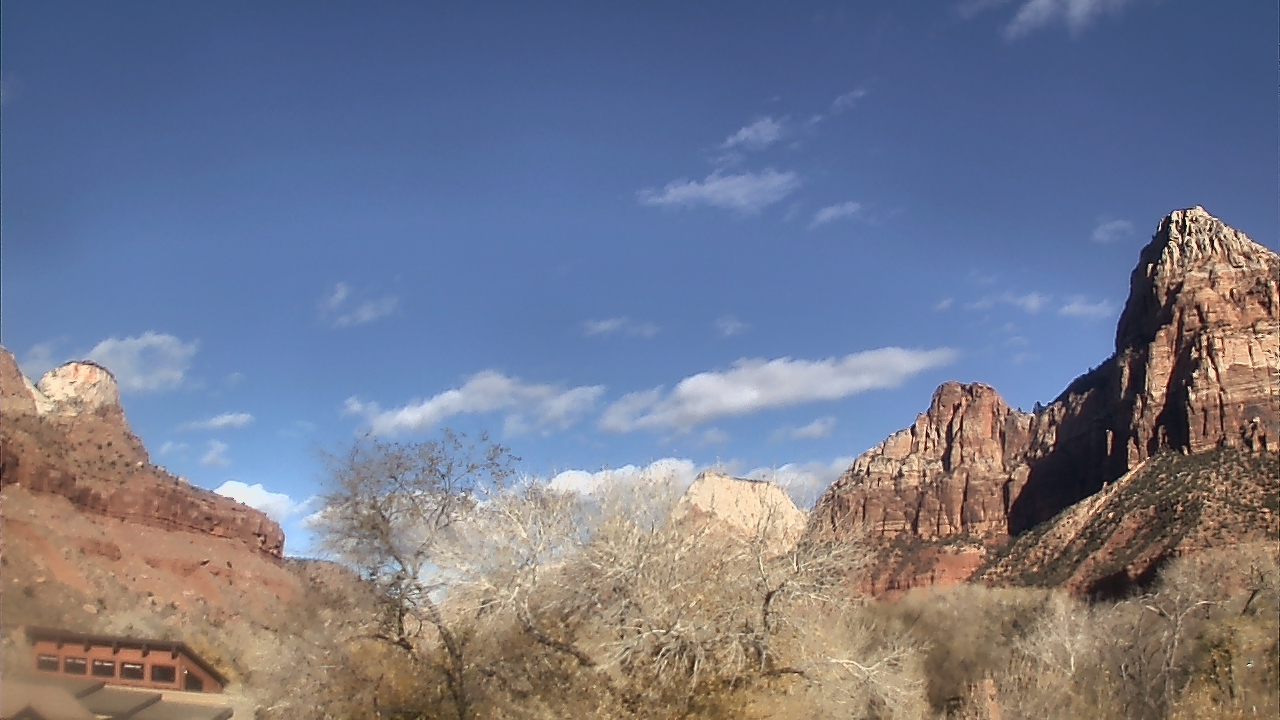 Thumbnail for current weather camera view from Zion Canyon Village in Springdale, Utah