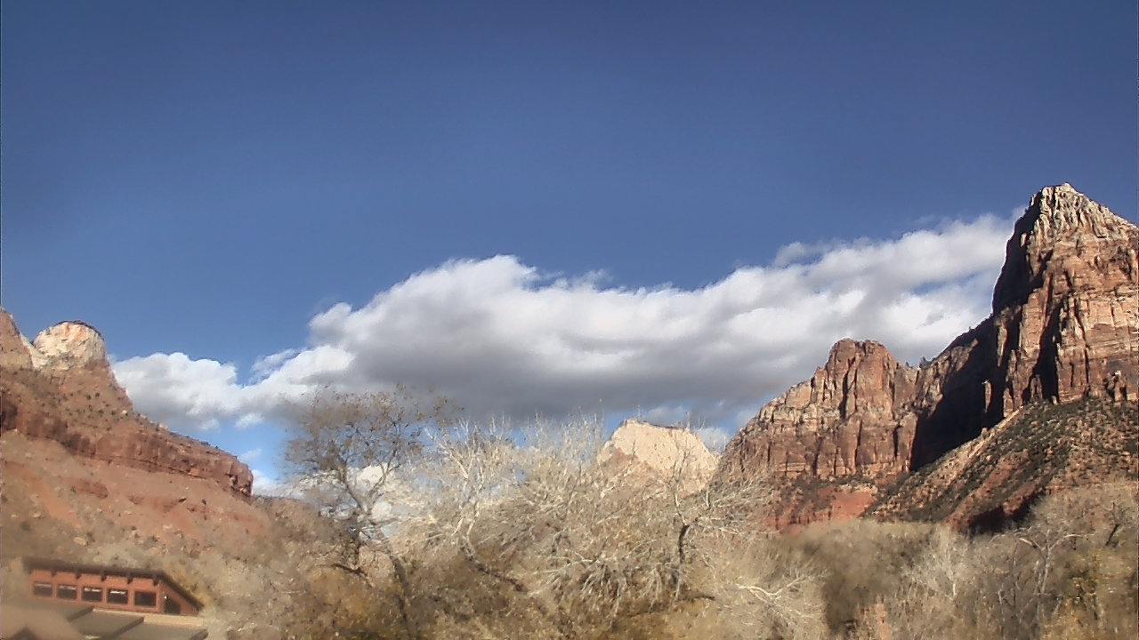 Thumbnail for current weather camera view from Zion Canyon Village in Springdale, Utah