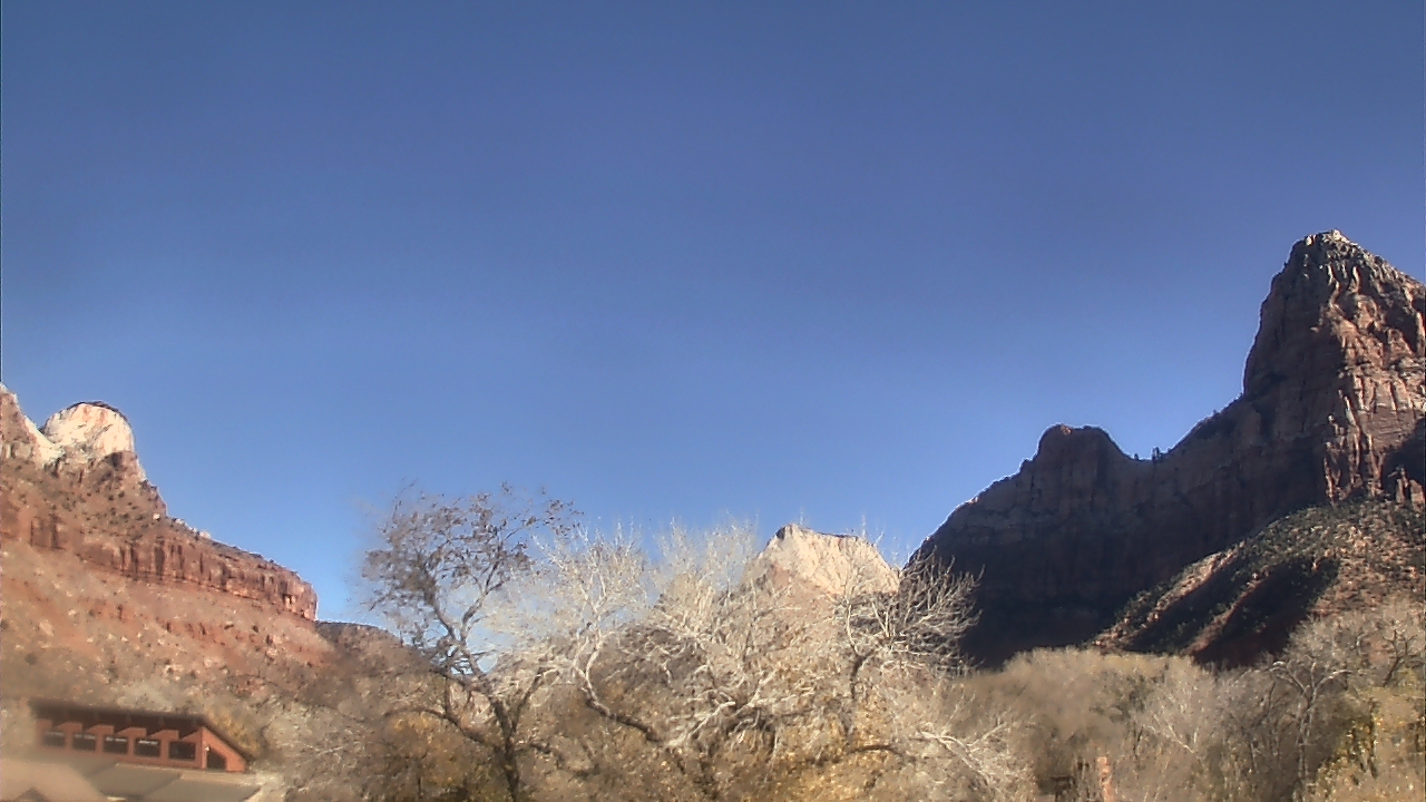 Thumbnail for current weather camera view from Zion Canyon Village in Springdale, Utah