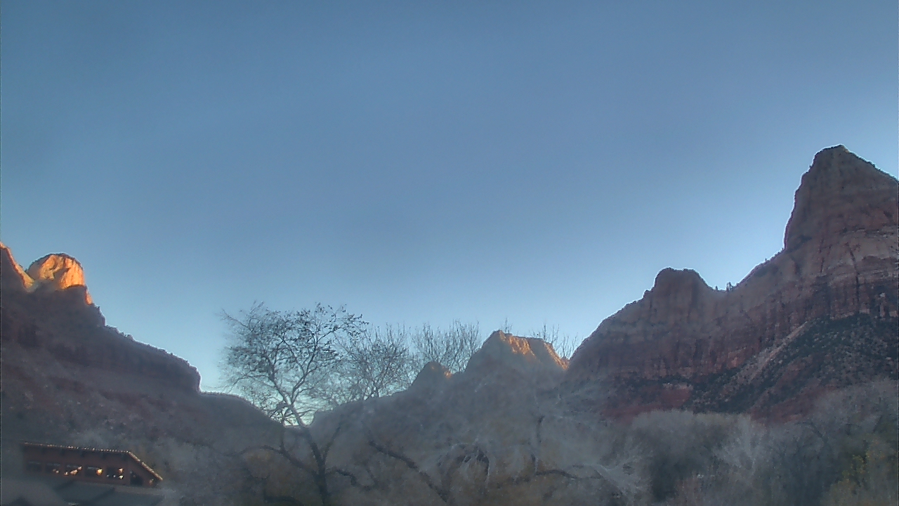 Thumbnail for current weather camera view from Zion Canyon Village in Springdale, Utah