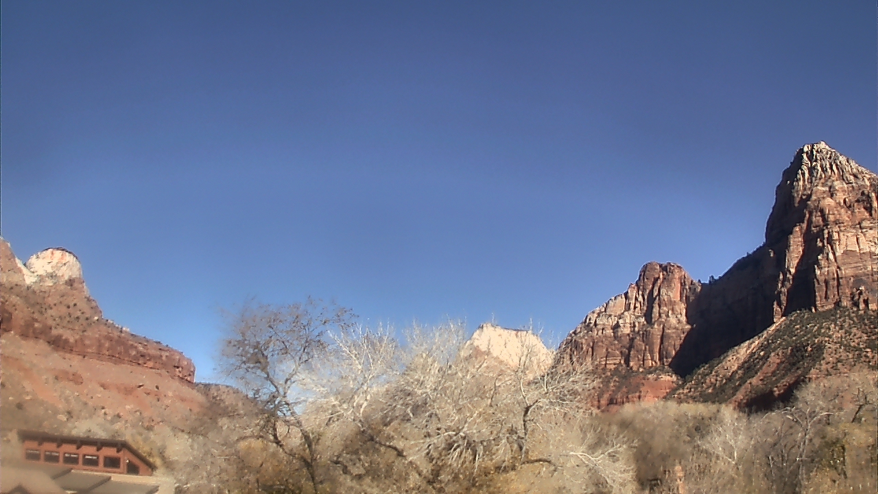 Thumbnail for current weather camera view from Zion Canyon Village in Springdale, Utah