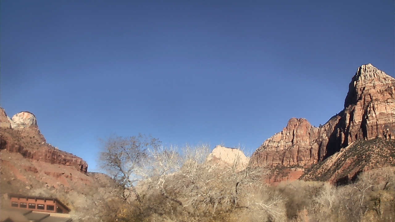 Thumbnail for current weather camera view from Zion Canyon Village in Springdale, Utah