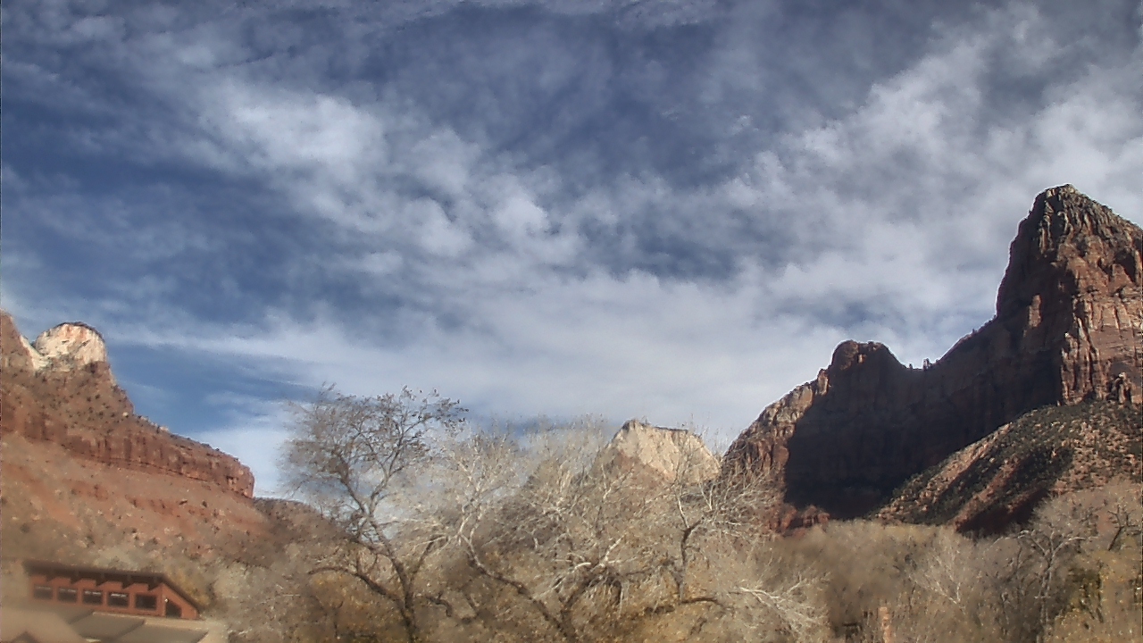 Thumbnail for current weather camera view from Zion Canyon Village in Springdale, Utah