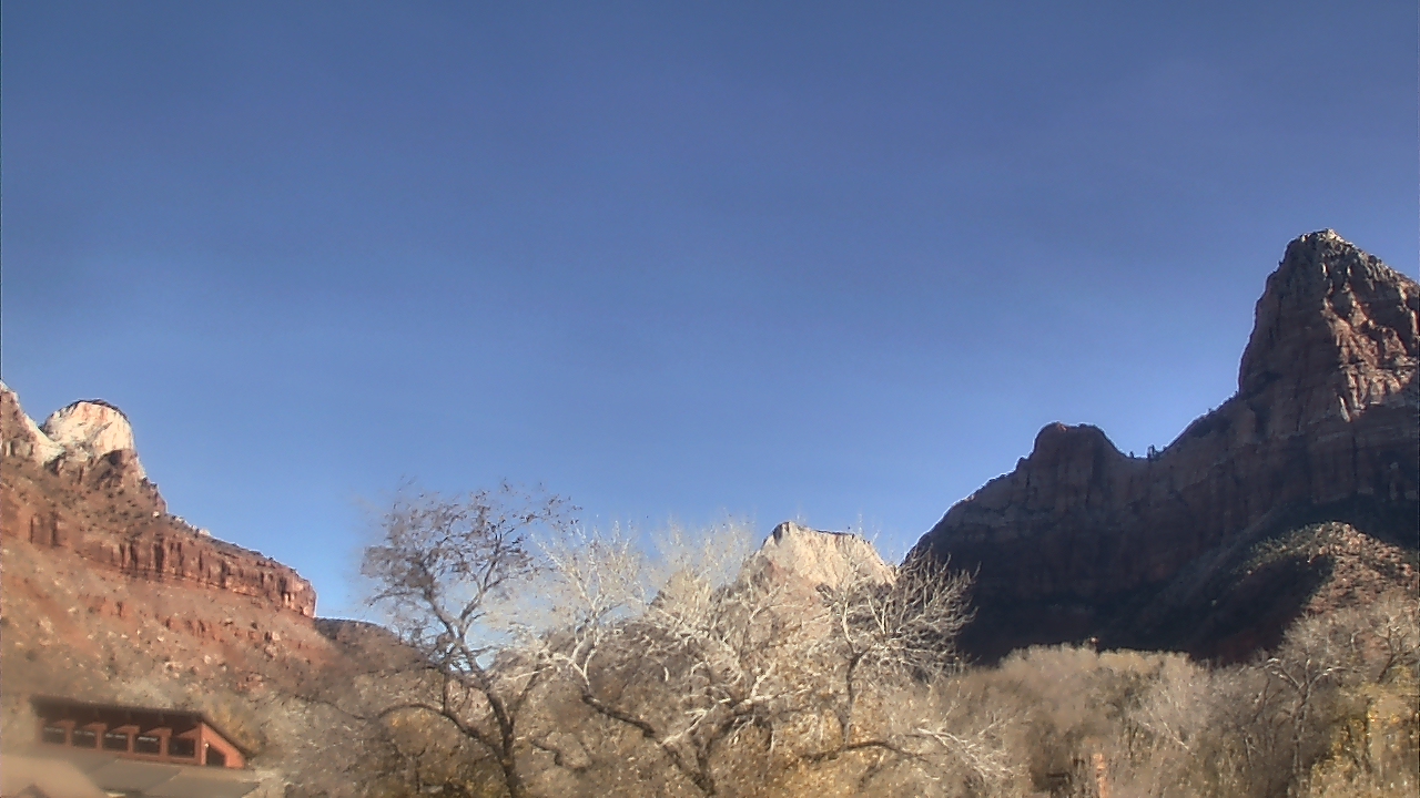 Thumbnail for current weather camera view from Zion Canyon Village in Springdale, Utah