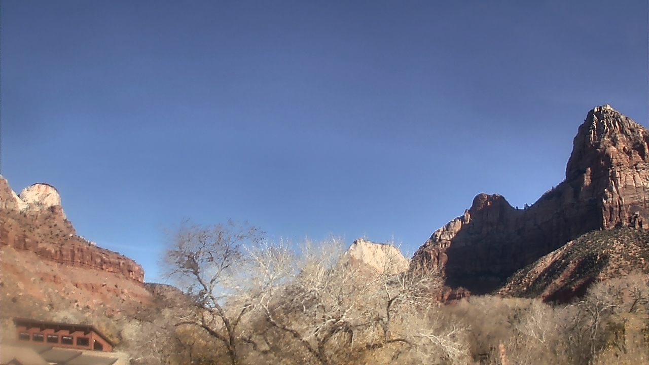 Thumbnail for current weather camera view from Zion Canyon Village in Springdale, Utah