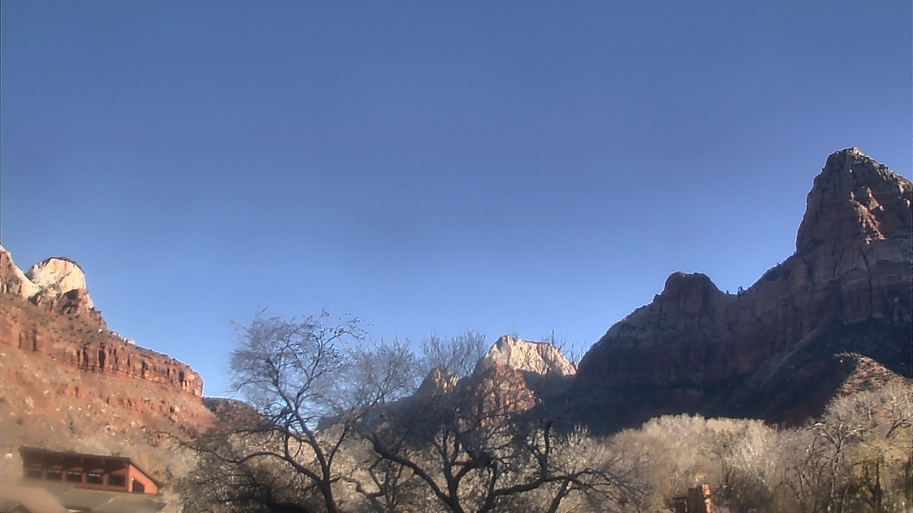 Thumbnail for current weather camera view from Zion Canyon Village in Springdale, Utah