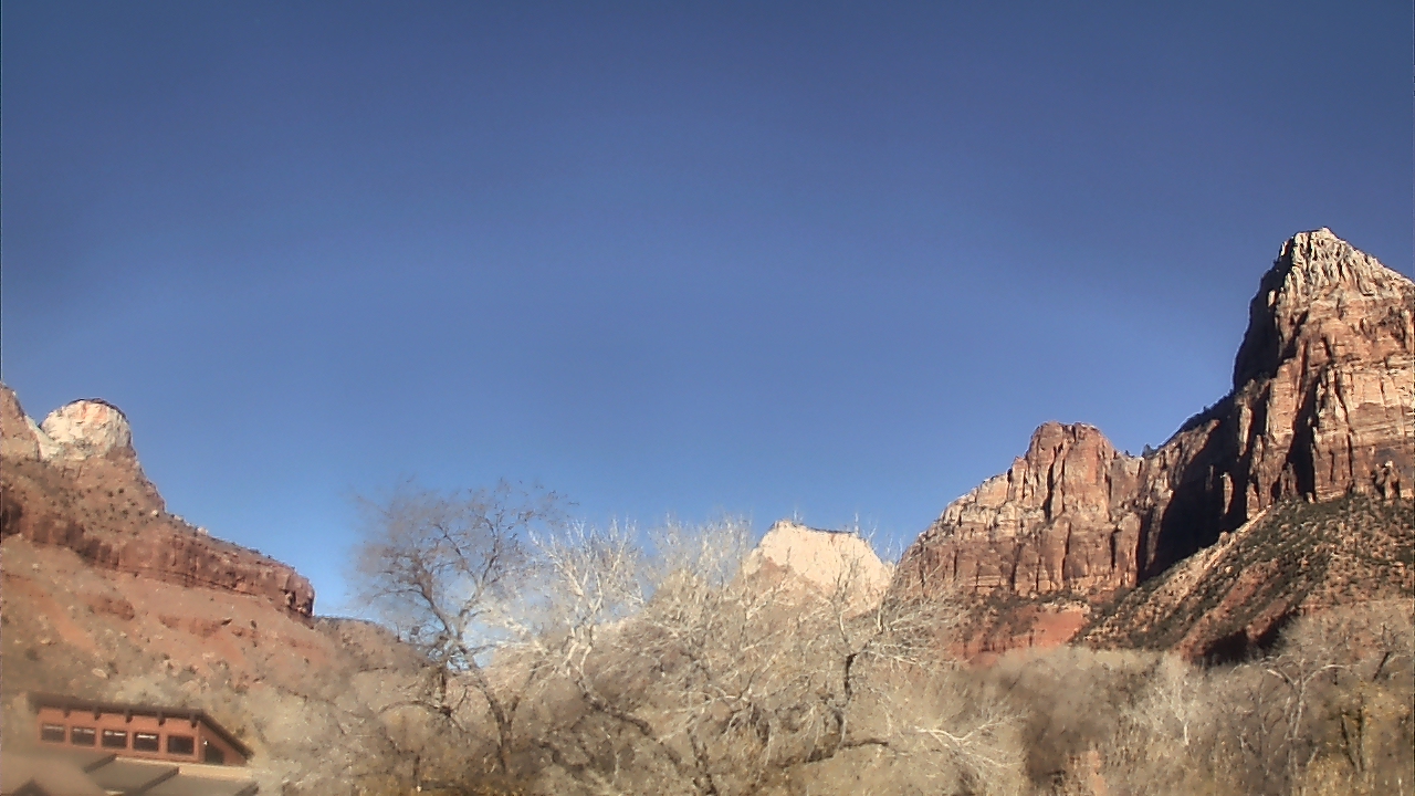 Thumbnail for current weather camera view from Zion Canyon Village in Springdale, Utah