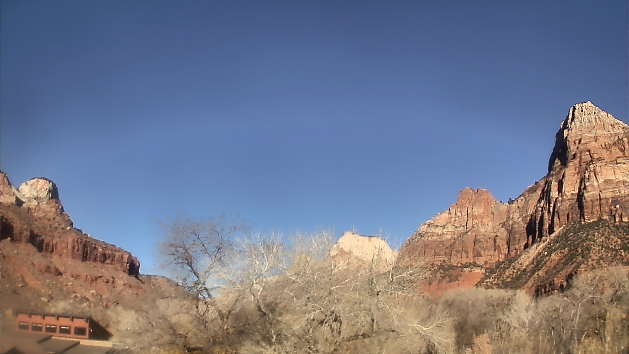 Thumbnail for current weather camera view from Zion Canyon Village in Springdale, Utah