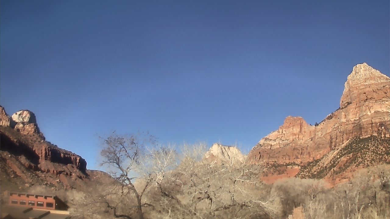 Thumbnail for current weather camera view from Zion Canyon Village in Springdale, Utah