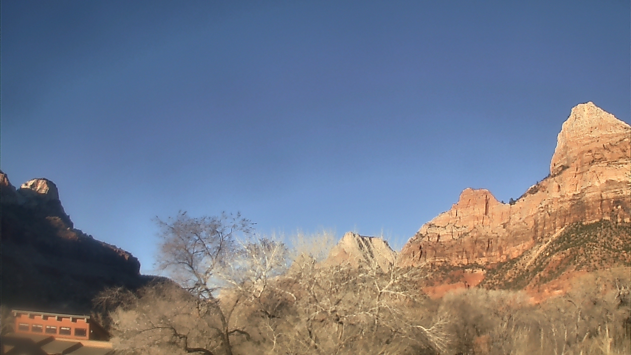 Thumbnail for current weather camera view from Zion Canyon Village in Springdale, Utah