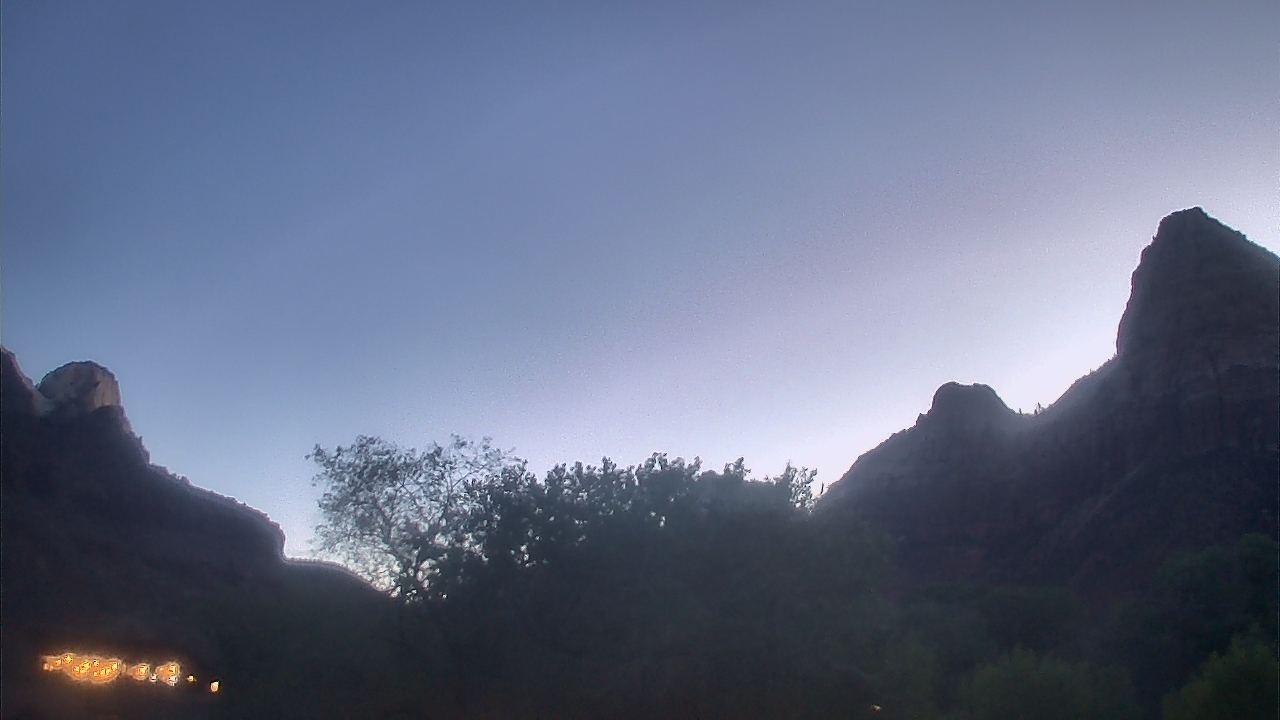 Thumbnail for current weather camera view from Zion Canyon Village in Springdale, Utah