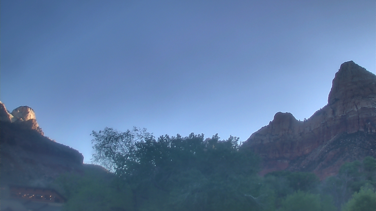 Thumbnail for current weather camera view from Zion Canyon Village in Springdale, Utah