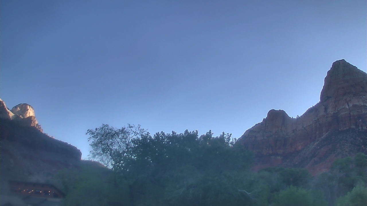 Thumbnail for current weather camera view from Zion Canyon Village in Springdale, Utah