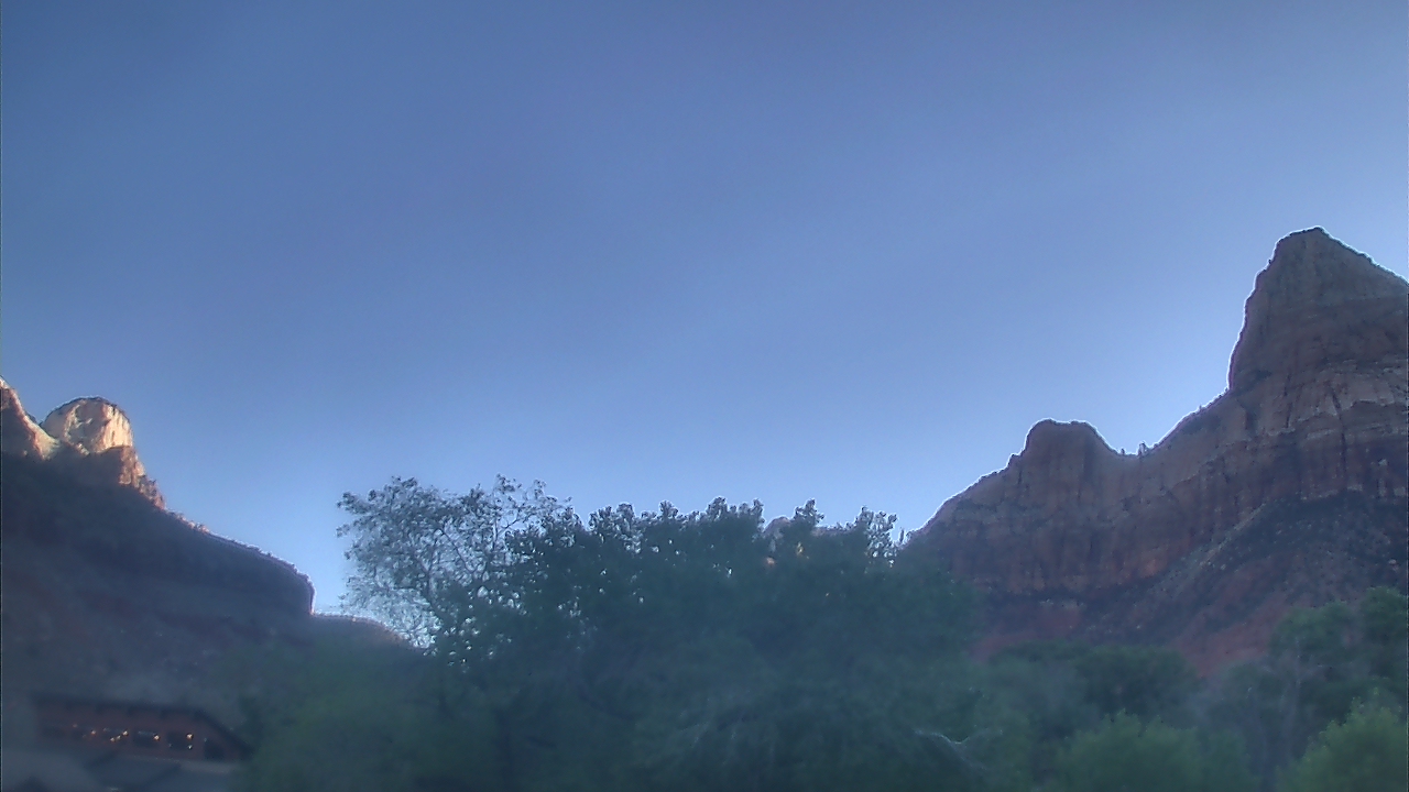 Thumbnail for current weather camera view from Zion Canyon Village in Springdale, Utah