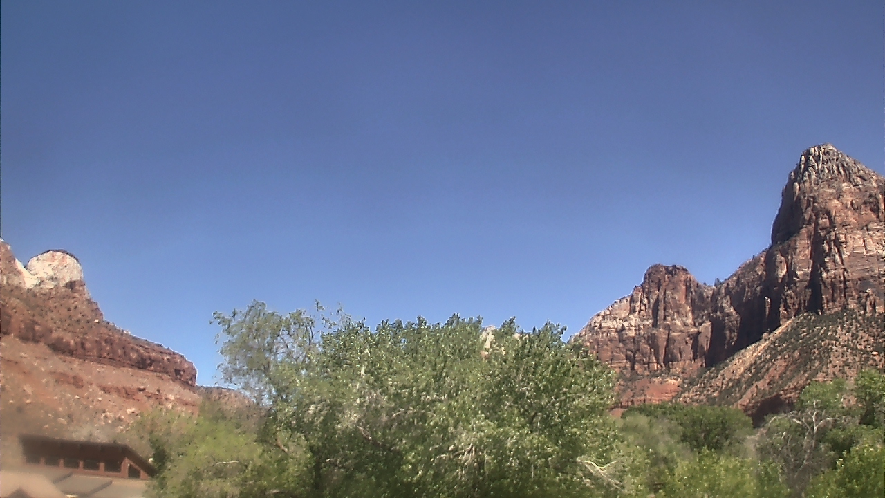 Thumbnail for current weather camera view from Zion Canyon Village in Springdale, Utah
