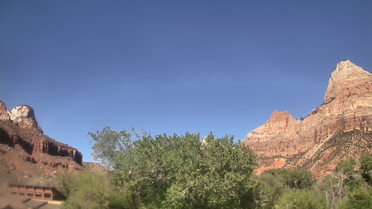 Thumbnail for current weather camera view from Zion Canyon Village in Springdale, Utah
