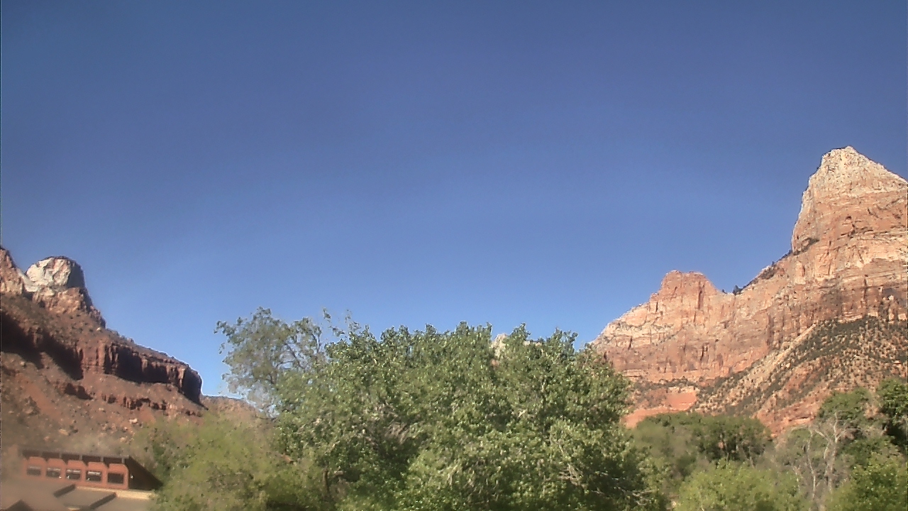 Thumbnail for current weather camera view from Zion Canyon Village in Springdale, Utah