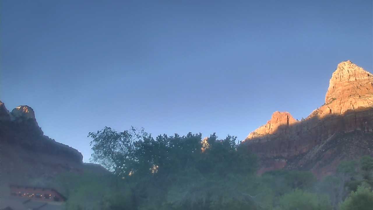 Thumbnail for current weather camera view from Zion Canyon Village in Springdale, Utah