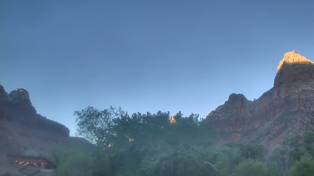 Thumbnail for current weather camera view from Zion Canyon Village in Springdale, Utah